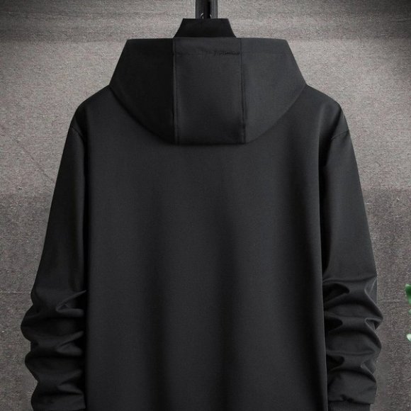 Black Mens Hoodie - Picture 3 of 7